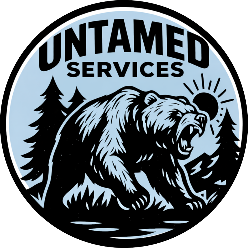 Untamed Services bear logo